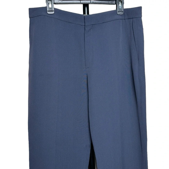 Chloé Size 14 NEW Pantalon Dark Marine Made in Italy Navy Blue Career Tags Pleat - Picture 4 of 15